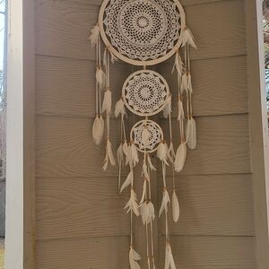 White Dreamcatcher Wall Hanging